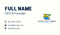 Summer Getaway Resort Business Card Preview