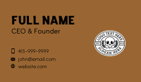 Hipster Skull Brewery Business Card Preview