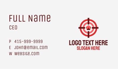 Target Real Estate Home Business Card Image Preview