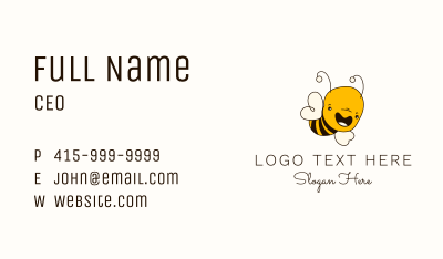 Happy Bee Apparel Business Card