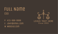 Justice Scale Office Business Card Image Preview