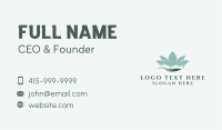 Massage Flower Lotus  Business Card Image Preview