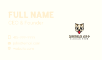 Beige Thirsty Animal Puppy Outline Business Card Image Preview