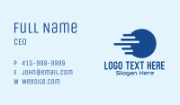 Blue Round Digital Tech Business Card Image Preview