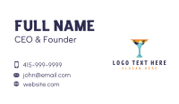 Sunset Beach Drink Business Card Image Preview