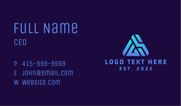 Tech Gaming A & S Business Card Design Image Preview