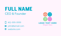 Preschool Kindergarten Kid Business Card Design