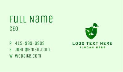 Golf Hole Ball Business Card Image Preview