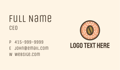 Coffee Strawberry Donut Business Card Image Preview