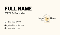 Nature Leaf Cafe Business Card Image Preview