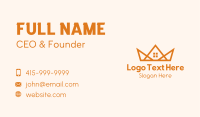 Orange House Crown Business Card Image Preview