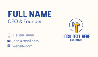 Hammer Nail Carpentry Business Card Image Preview