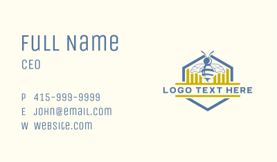 Wild Bee Hive  Business Card Image Preview