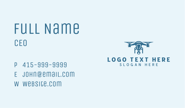 Videography Drone Camera Business Card Design Image Preview