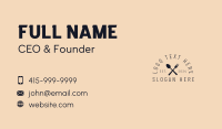 Restaurant Food Wordmark Business Card Image Preview