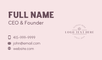 Natural Circle Rose  Business Card Preview