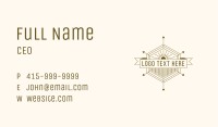 Hexagon Arrow Navigation Badge Business Card Image Preview