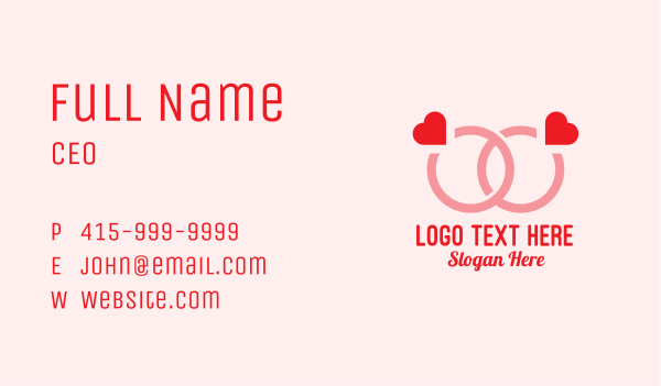 Couple Engagement Ring  Business Card Design Image Preview