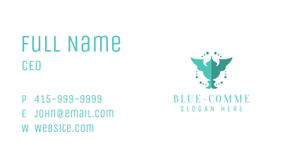 Blue Humming Bird Business Card Image Preview