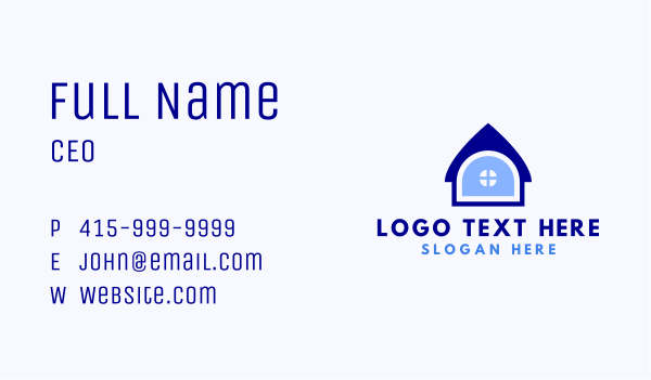 Home Window Roof Business Card Design Image Preview