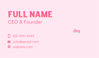 Sweet Toddler Wordmark Business Card Image Preview