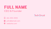 Sweet Toddler Wordmark Business Card Image Preview