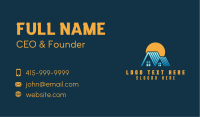 Sunset Roof House Business Card Image Preview
