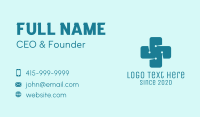 Medical Technology Circuit Cross Business Card Design