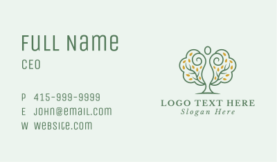 Human Forest Tree Business Card