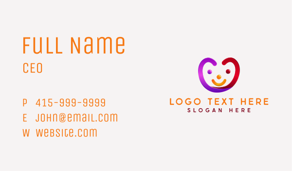  Heart Family Love Business Card Design Image Preview