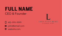Classic Tailoring Boutique  Business Card Image Preview