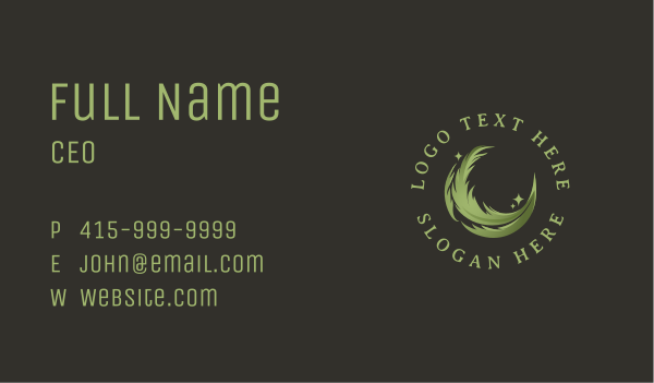 Natural Cannabis Marijuana Business Card Design Image Preview