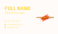 Restaurant Hot Fire Business Card Image Preview