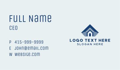 Roofing Home Residence Business Card Image Preview