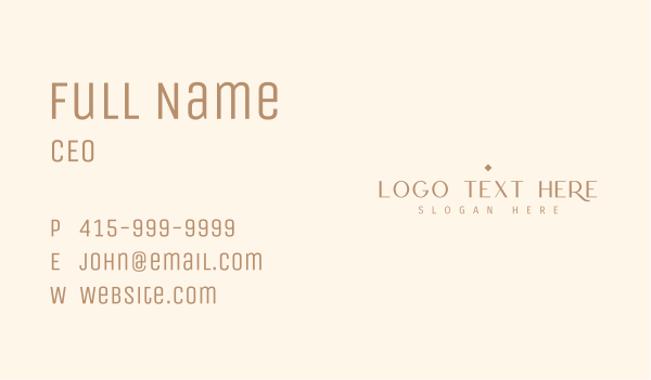 Premium Stylish Wordmark Business Card Design Image Preview