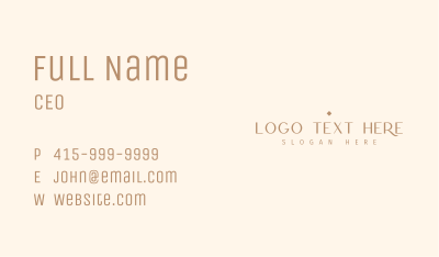 Premium Stylish Wordmark Business Card Image Preview