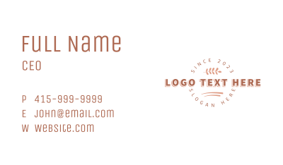 Souvenir Store Wordmark Business Card Image Preview
