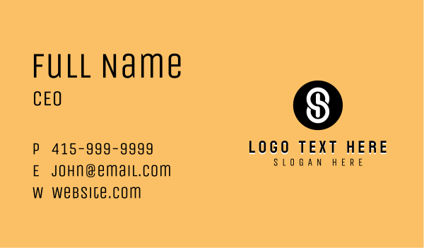 Stylish Company Letter S Business Card Design Image Preview