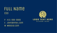 Monoline Yellow Letter R Business Card Image Preview