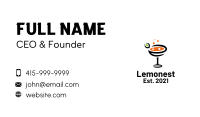 Bubbly Cocktail Beverage Business Card Image Preview