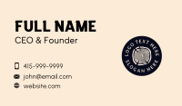 Woodgrain Craft Wordmark Business Card Preview