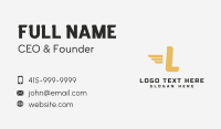 Fast Transport Lettermark Business Card Image Preview