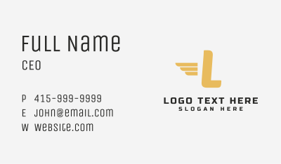 Fast Transport Lettermark Business Card Image Preview