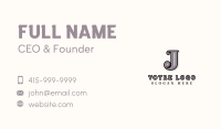 Stylish Vintage Brand Business Card Image Preview