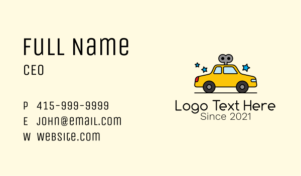 Toy Automobile Car  Business Card Design Image Preview
