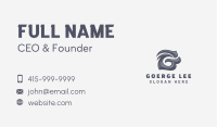 Classic Barbershop Letter G Business Card Image Preview