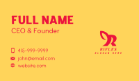 Red Animal Letter R Business Card Image Preview