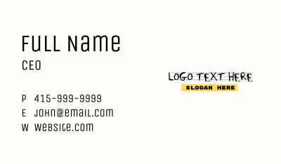 School Supplies Store Wordmark Business Card Image Preview