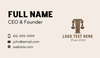 Brown Pillar Law Firm  Business Card Image Preview