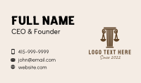 Brown Pillar Law Firm  Business Card Image Preview